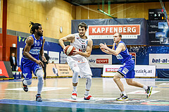 Basketball, bet-at-home Basketball Superliga 2020/21, Grunddurchgang 10.Runde, Kapfenberg Bulls, Oberwart Gunners, Nemanja Krstic (12)