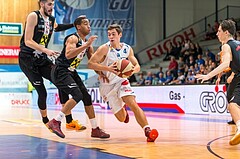 Basketball, ABL 2017/18, Grunddurchgang 3.Runde, Oberwart Gunners, Flyers Wels, Jakob Szkutta (4)