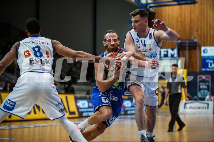 Basketball, Admiral Basketball Superliga 2019/20, Platzierungsrunde 3. Runde, Oberwart Gunners, Gmunden Swans, Enis Murati (4)