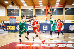 Basketball, bet-at-home Basketball Superliga 2021/22, Grunddurchgang 5.Runde, Traiskirchen Lions, Kapfenberg Bulls, Aleksej Kostic (6)