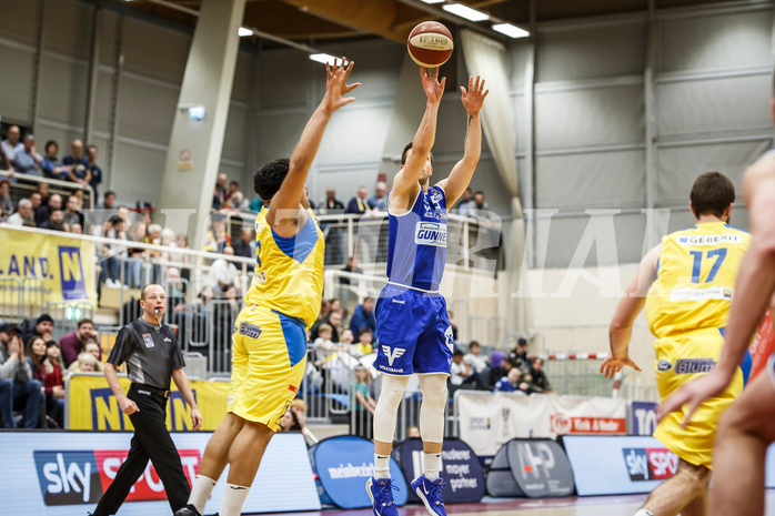 Basketball, Admiral Basketball Superliga 2019/20, Grunddurchgang 15.Runde, SKN St. Pölten Basketball, Oberwart Gunners, Andrius Mikutis (5)