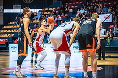 Basketball, Win2Day Superliga 2022/23, Grunddurchgang 3.Runde, BC GGMT Vienna, CITIES Panthers Fürstenfeld, Bogic Vujosevic (5)