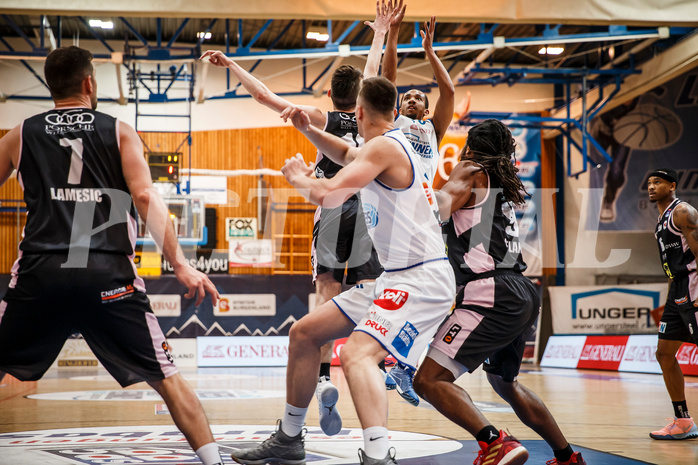 Basketball, Admiral Basketball Superliga 2019/20, Platzierungsrunde 5.Runde, Oberwart Gunners, Flyers Wels, Lawrence Alexander (6)