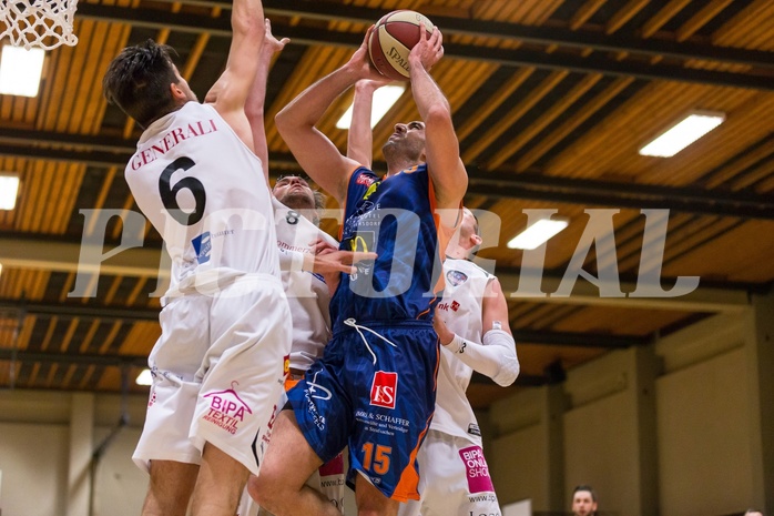 Basketball, ABL 2016/17, CUP 2.Runde, Mattersburg Rocks, Fürstenfeld Panthers, Marino Sarlija (15), Krisztian BAKK (6)
