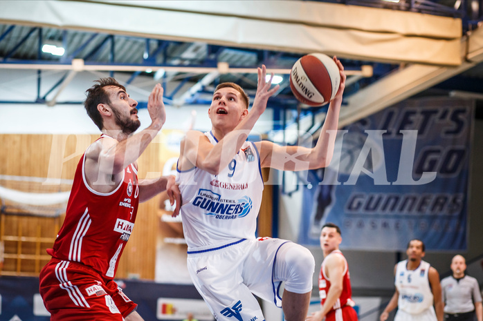 Basketball, Admiral Basketball Superliga 2019/20, Grunddurchgang 14.Runde, Oberwart Gunners, BC Vienna, Edi Patekar (9)