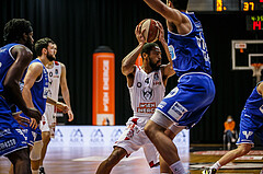 Basketball, bet-at-home Basketball Superliga 2020/21, Grunddurchgang 7. Runde, BC Vienna, Oberwart Gunners, Richaud Pack (4)