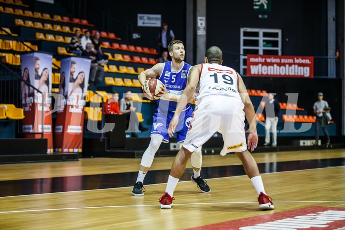 Basketball, Admiral Basketball Superliga 2019/20, Grunddurchgang 5.Runde, BC Vienna, Oberwart Gunners, Andrius Mikutis (5)