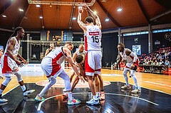 Basketball, Win2Day Superliga 2022/23, Grunddurchgang 3.Runde, BC GGMT Vienna, CITIES Panthers Fürstenfeld, Enis Murati (44), Jaylen Butz (12), Khalid Thomas (15)