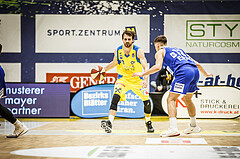 Basketball, bet-at-home Basketball Superliga 2019/20, Platzierungsrunde 3.Runde, SKN St. Pölten Basketball, Oberwart Gunners, Lukas Böck (13)