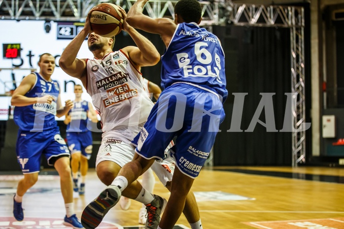 Basketball, Admiral Basketball Superliga 2019/20, Grunddurchgang 5.Runde, BC Vienna, Oberwart Gunners, Luka Gvozden (15)