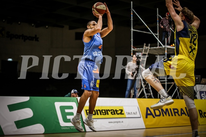 Basketball, ABL 2018/19, Grunddurchgang 17.Runde, UBSC Graz, Kapfenberg Bulls, Elijah Wilson (4)