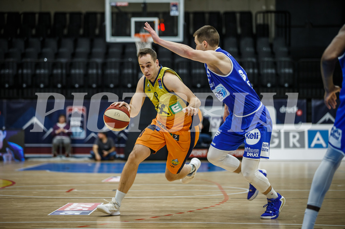 Basketball, Admiral Basketball Superliga 2019/20, Grunddurchgang 9.Runde, UBSC Graz, Oberwart Gunners, Anton Maresch (8)