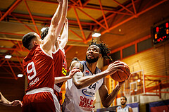 Basketball, win2day Basketball Superliga 2022/23, 2. Qualifikationsrunde, BBC Nord Dragonz, Traiskirchen Lions, Aristide Boya (24)