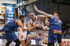 Basketball, Admiral Basketball Superliga 2019/20, Grunddurchgang 1.Runde, Oberwart Gunners, Kapfenberg Bulls, Sebastian Käferle (7)