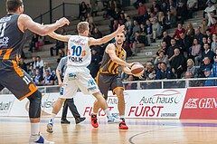Basketball, ABL 2016/17, Grunddurchgang 22.Runde, Oberwart Gunners, Klosterneuburg Dukes, Timur Bas (4), Georg Wolf (10)