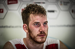 Basketball, FIBA EuroBasket 2025 Qualifiers , , AUSTRIA, IRELAND, Pressekonferenz: Jakob PÖLTL (12)