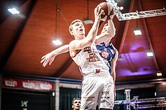Basketball, ABL 2017/18, Playoff HF Spiel 3, BC Vienna, Kapfenberg Bulls, Petar Gvero (13)