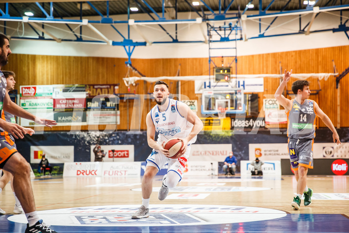 Basketball, bet-at-home Basketball Superliga 2020/21, Platzierungsrunde, 2. Runde, Oberwart Gunners, Klosterneuburg Dukes, Ignas Fiodorovas (5)