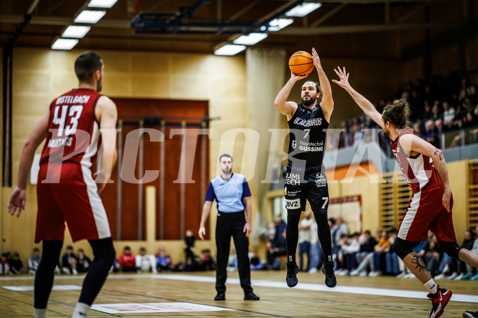 Basketball, Basketball Zweite Liga 2023/24, Grunddurchgang 13.Runde, Mistelbach Mustangs, Güssing Blackbirds, Florian Pöcksteiner (7)