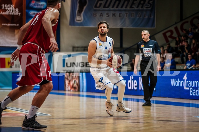 Basketball, ABL 2018/19, Grunddurchgang 11.Runde, Oberwart Gunners, Traiskirchen Lions, Hannes Ochsenhofer (9)