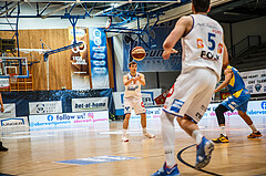 Basketball, bet-at-home Basketball Superliga 2020/21, Platzierungsrunde, 8. Runde, Oberwart Gunners, SKN St. Pölten, Jonathan Knessl (12)