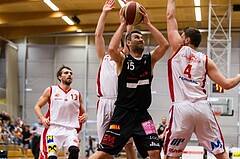 Basketball, 2.Bundesliga, Playoff Semifinale Spiel 3, UBC St.Pölten, Mattersburg Rocks, Ramiz Suljanovic (15)