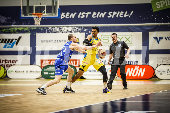 Basketball, bet-at-home Basketball Superliga 2019/20, Viertelfinale 4. Spiel, SKN St. Pölten Basketball, Oberwart Gunners, Steven Kaltenbrunner (7)