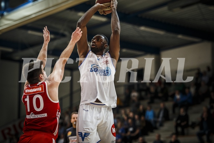 Basketball, ABL 2018/19, Grunddurchgang 21.Runde, Oberwart Gunners, BC Vienna, Christopher Tawiah (14)