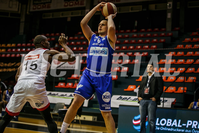 Basketball, bet-at-home Basketball Superliga 2020/21, Grunddurchgang 7. Runde, BC Vienna, Oberwart Gunners, Renato Poljak (16)