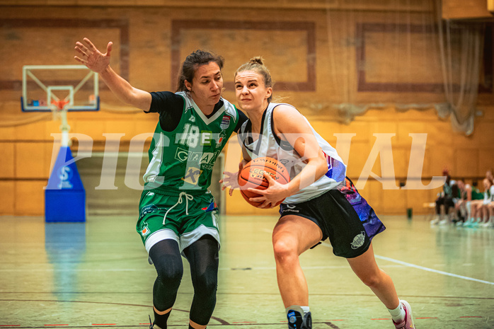 Basketball, Win2Day Basketball Damen Superliga 2022/23, Grunddurchgang 7.Runde, Vienna United, UBI Holding Graz, Nika Cic (18), Alona Dobrovolska (5)
