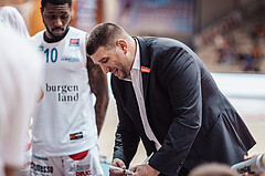 Basketball, Basketball Austria Cup 2023/24, VF Spiel 7, Oberwart Gunners, Dragonz Eisenstadt, Horst Leitner (Head Coach)