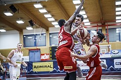 Basketball, Admiral Basketball Superliga 2019/20, Grunddurchgang 2.Runde, Traiskirchen Lions, BC Vienna, Paul Isbetcherian (9)