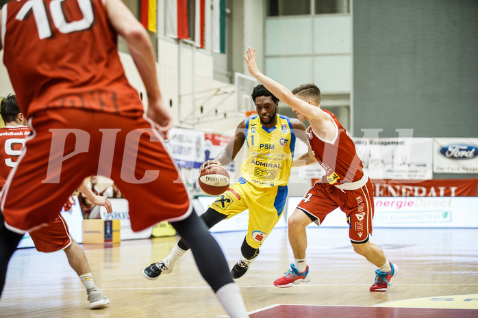 Basketball, Admiral Basketball Superliga 2019/20, Grunddurchgang 18.Runde, SKN St. Pölten Basketball, Traiskirchen Lions, Felix Lewis (1)