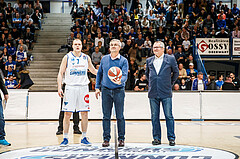 Basketball, Admiral Basketball Superliga 2019/20, Grunddurchgang 16.Runde, Oberwart Gunners, Klosterneuburg Dukes, Patronanzaufwurf
