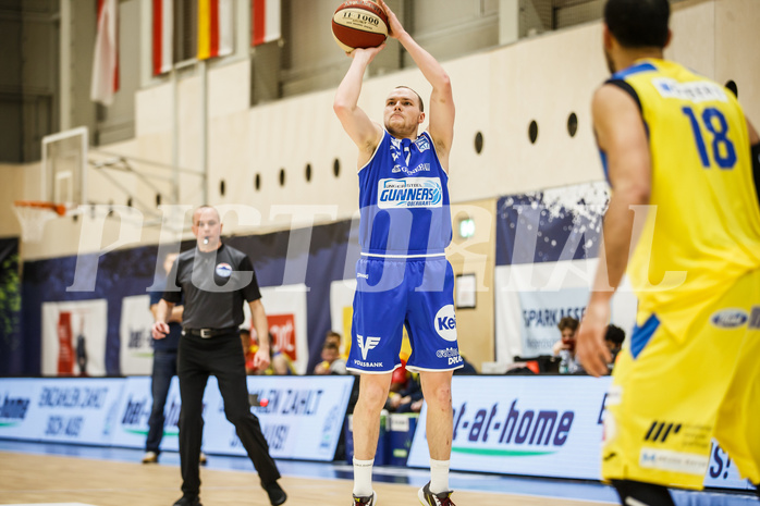 Basketball, bet-at-home Basketball Superliga 2020/21, Grunddurchgang 15. Runde, SKN St. Pölten Basketball, Oberwart Gunners, Sebastian Käferle (7)