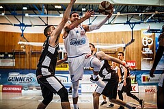 Basketball, ABL 2018/19, Grunddurchgang 19.Runde, Oberwart Gunners, Flyers Wels, Hayden Thomas Lescault (11)