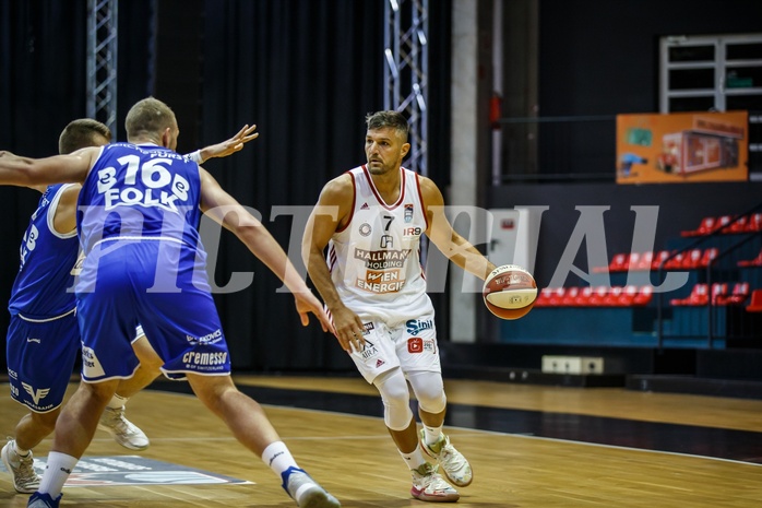 Basketball, Admiral Basketball Superliga 2019/20, Grunddurchgang 5.Runde, BC Vienna, Oberwart Gunners, Stjepan Stazic (7)