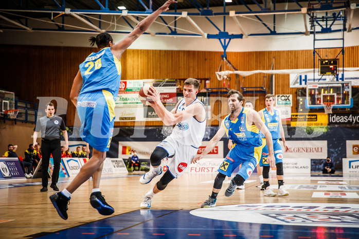 Basketball, bet-at-home Basketball Superliga 2020/21, Viertelfinale Spiel 3, Oberwart Gunners, SKN St. Pölten, Edi Patekar (9)