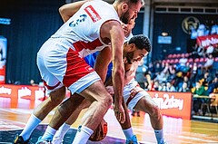 Basketball, Win2Day Superliga 2022/23, Grunddurchgang 7.Runde, BC GGMT Vienna, SKN St. Pölten, Jozo Rados (3), Rashaan Guylain Mbemba (12)