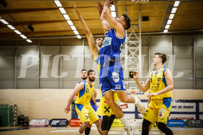 Basketball, bet-at-home Basketball Superliga 2019/20, Viertelfinale 4. Spiel, SKN St. Pölten Basketball, Oberwart Gunners, Jonathan Knessl (12)
