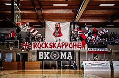 Basketball, 2.Bundesliga, Playoff HF Spiel 2, Mattersburg Rocks, Vienna D.C. Timberwolves, Rocks Block Choreographie
