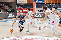 Basketball, Basketball Austria Cup 2023/24, VF Spiel 7, Oberwart Gunners, Dragonz Eisenstadt, Lukas Hahn (25), Magdy Aboud-Ahmed(6)