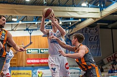 Basketball, ABL 2017/18, Grunddurchgang 17.Runde, Oberwart Gunners, Klosterneuburg Dukes, Maximilian Schuecker (14)