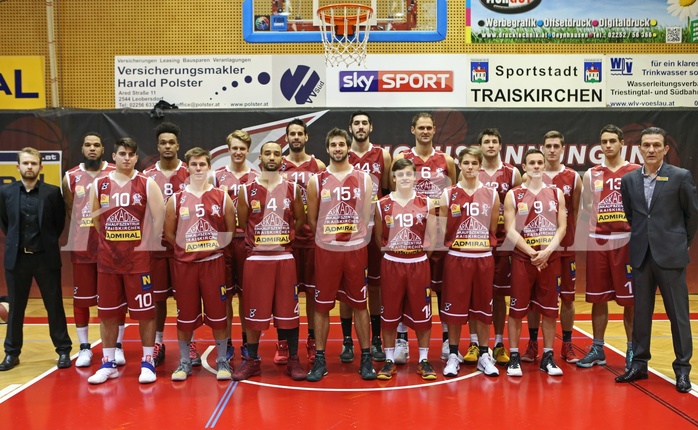 Basketball ABL 2016/17 Mannschaftsfoto Traiskirchen Lions


