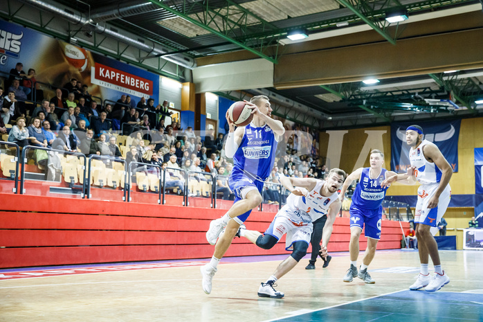 Basketball, Basketball Austria Cup, Achtelfinale, Kapfenberg Bulls, Oberwart Gunners, Saimon Sutt (11)