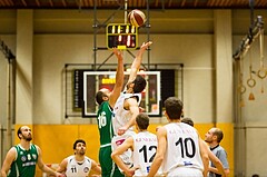Basketball, 2.Bundesliga, Grunddurchgang 11.Runde, Mattersburg Rocks, KOS Celovec, Ramiz Suljanovic (15), Vjeran Soldo (16)