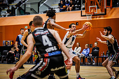 Basketball, Basketball Austria Cup 2023/24, Achtelfinale Spiel 2, Vienna Timberwolves, Flyers Wels, Oscar Schmit (36)