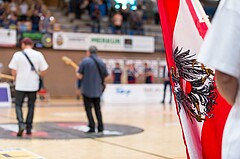 Basketball, ABL 2016/17, Playoff Finale Spiel 1, Oberwart Gunners, Kapfenberg Bulls, Bundeshymne