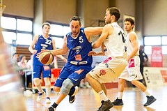 Basketball, 2.Bundesliga, Playoff VF Spiel 1, Mattersburg Rocks, Vienna D.C. Timberwolves, David Geisler (5), Sebastian GMEINER (12)