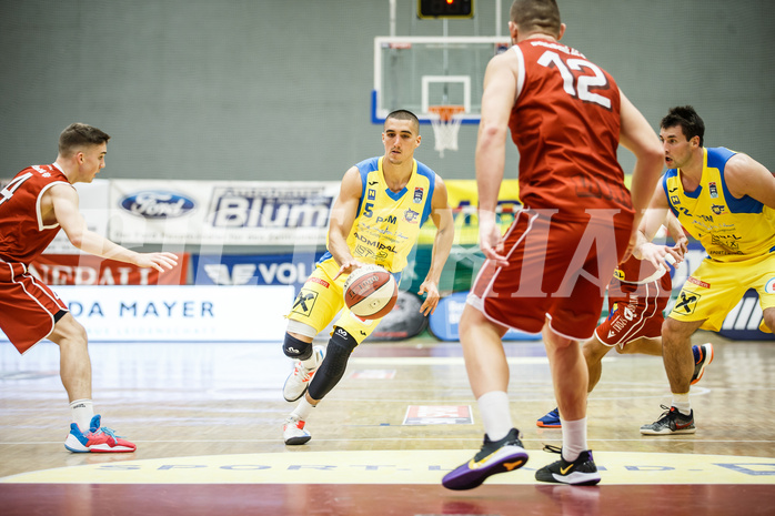 Basketball, Admiral Basketball Superliga 2019/20, Grunddurchgang 18.Runde, SKN St. Pölten Basketball, Traiskirchen Lions, Philip Jalalpoor (5)